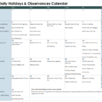 March Daily Holidays & Observances Printable Calendar   S&S Blog Within National Day Calendar March 2025