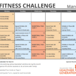 March Printable Fitness Challenge Calendar   S&S Blog Regarding March Madness 2025 Calendar Printable