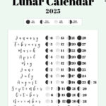 Moon Phase Calendar   12 Cute & Free Printable 2025 Lunar Calendars Intended For March Moon Phase Calendar 2025