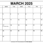 Printable March 2025 Calendar   Wiki Calendar | Apache Openoffice Regarding Wiki Calendar March 2025