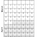 Printable March April 2025 Calendar | Calendarkart Inside Calendar March And April 2025