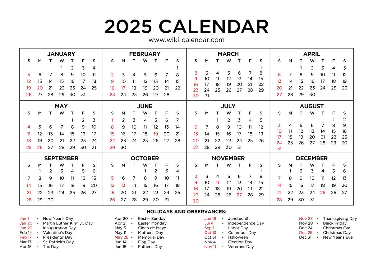 Year 2025 Calendar - Wiki Calendarwiki Calendar - Issuu with regard to March 2025 Calendar Wiki